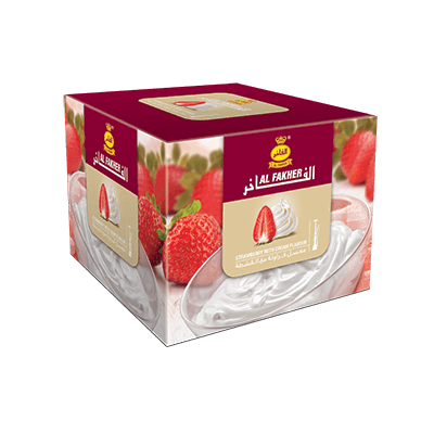 Al Fakher Shisha Tobacco Strawberry with Cream