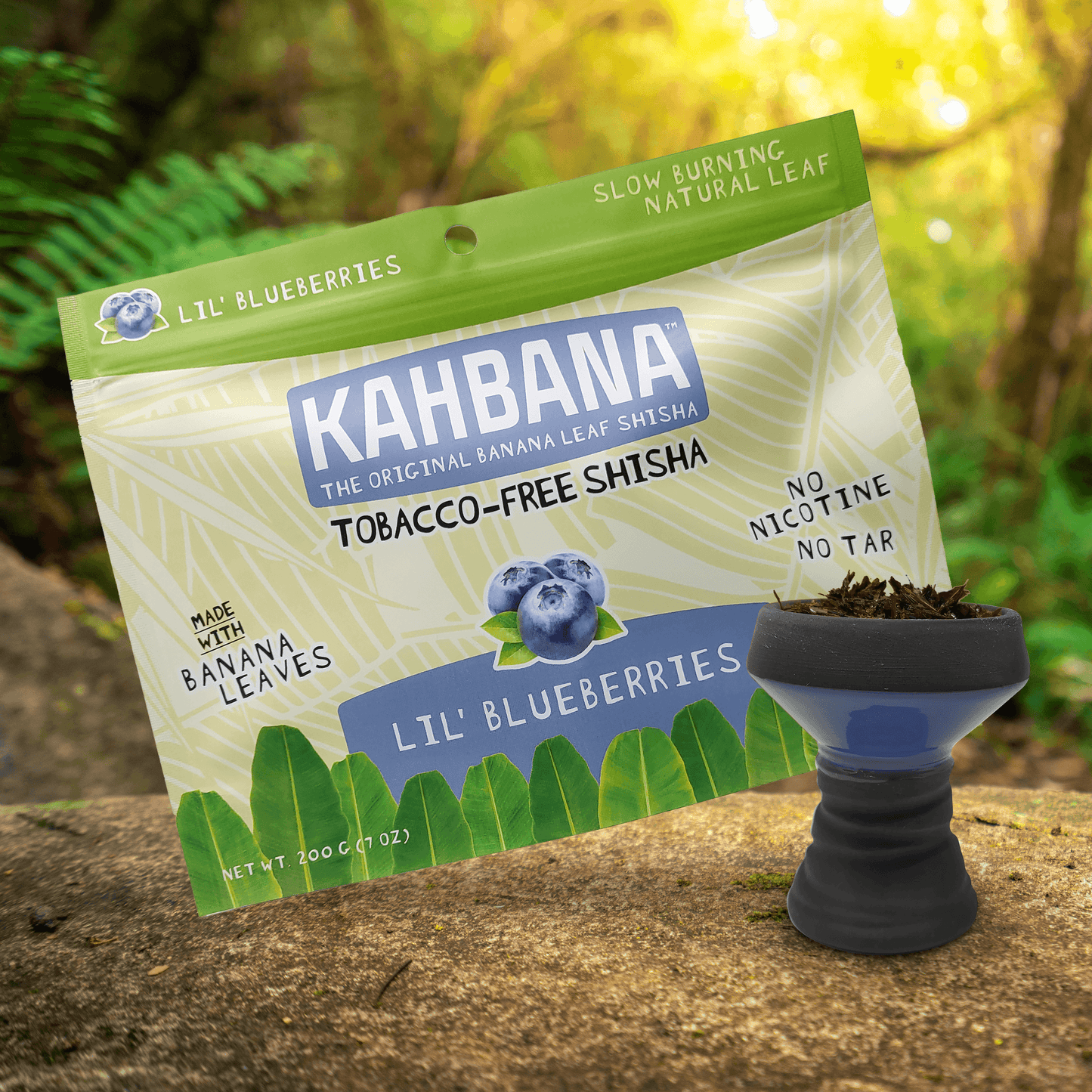 KAHBANA Original Banana Leaf Shisha Lil' Blueberries