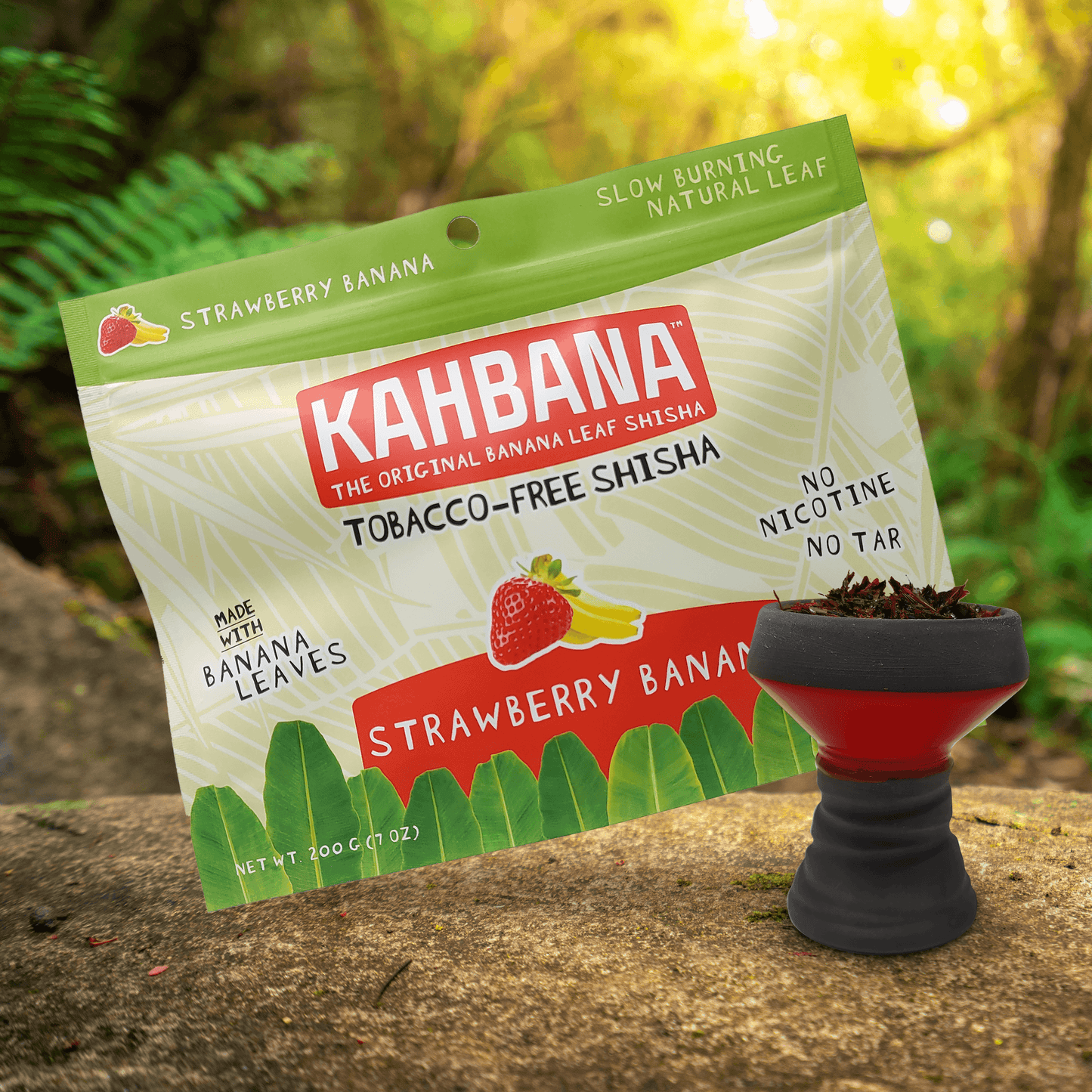KAHBANA Original Banana Leaf Shisha Strawberry Banana