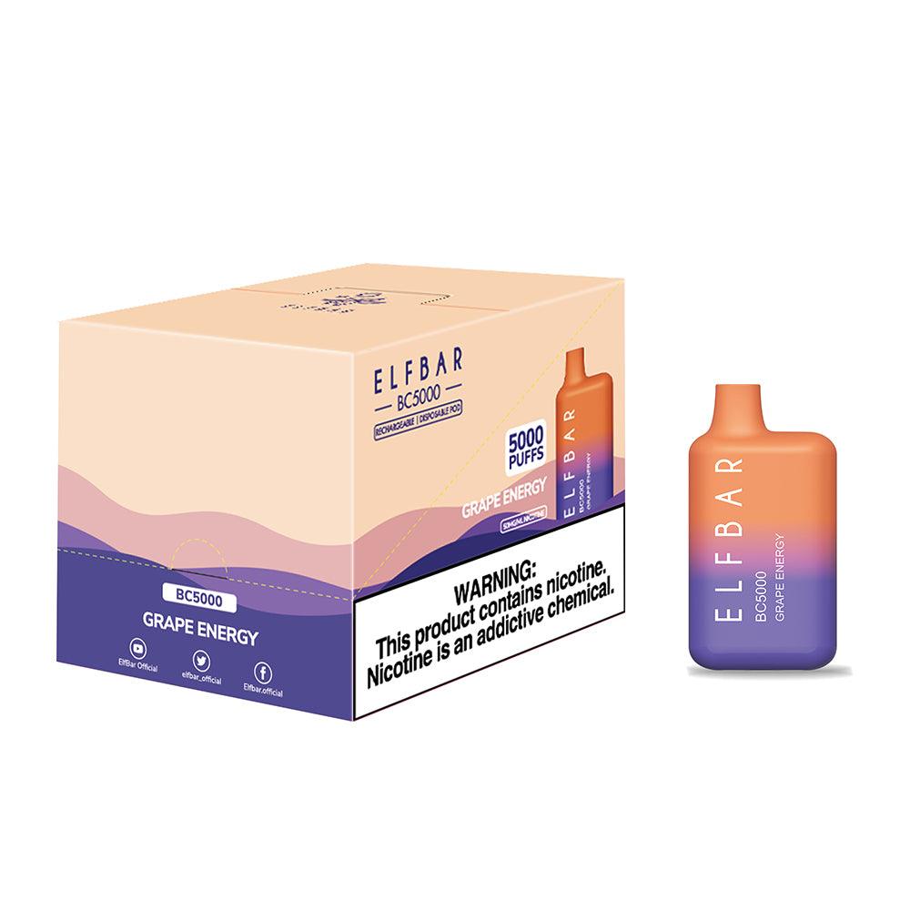 Elf Bar BC5000 5000 Puffs Disposable Vape - 10-Pack