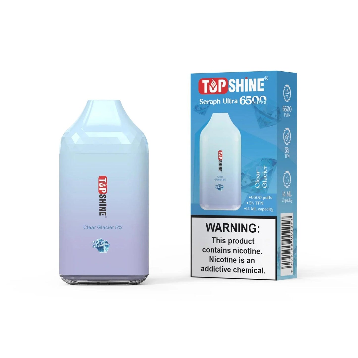 Top Shine Seraph Ultra 6500 Disposable Vape - 6500 Puffs, 14mL Capacity