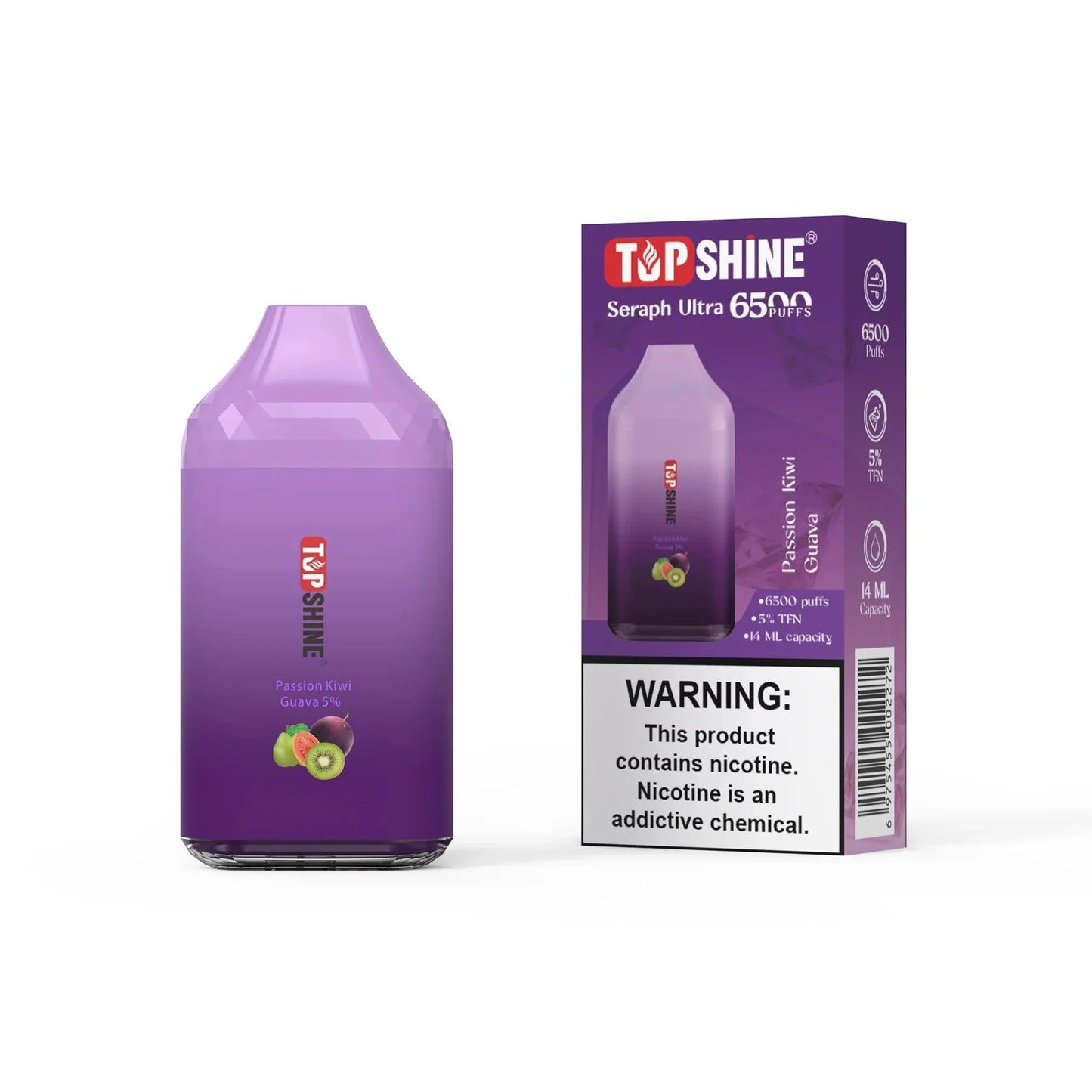 Top Shine Seraph Ultra 6500 Disposable Vape - 6500 Puffs, 14mL Capacity