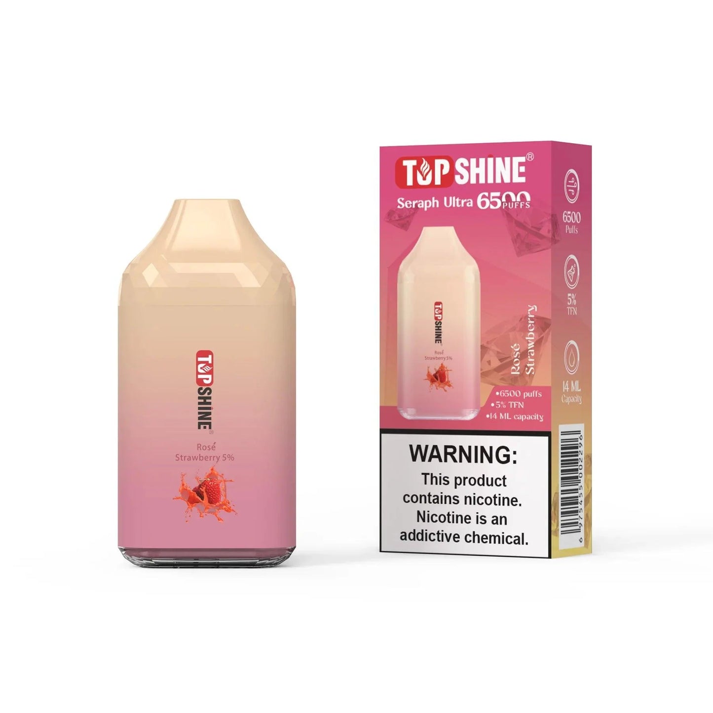 Top Shine Seraph Ultra 6500 Disposable Vape - 6500 Puffs, 14mL Capacity
