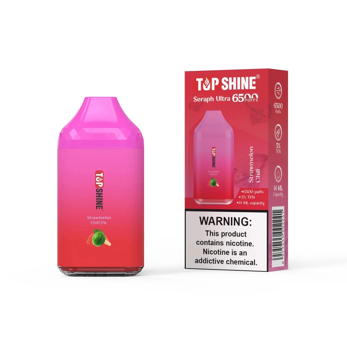 Top Shine Seraph Ultra 6500 Disposable Vape - 6500 Puffs, 14mL Capacity