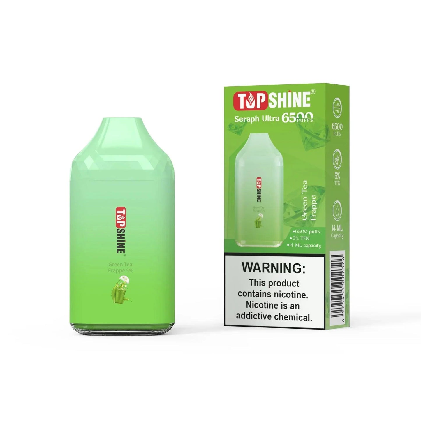 Top Shine Seraph Ultra 6500 Disposable Vape - 6500 Puffs, 14mL Capacity