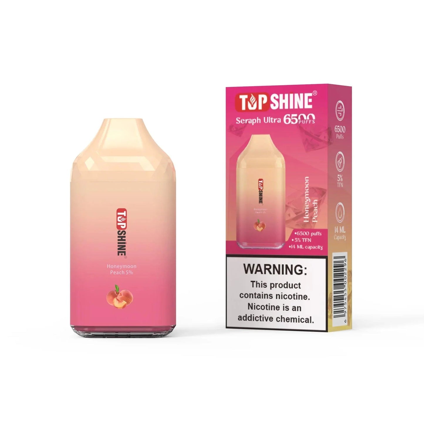 Top Shine Seraph Ultra 6500 Disposable Vape - 6500 Puffs, 14mL Capacity