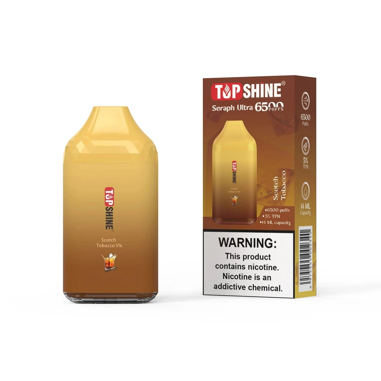 Top Shine Seraph Ultra 6500 Disposable Vape - 6500 Puffs, 14mL Capacity