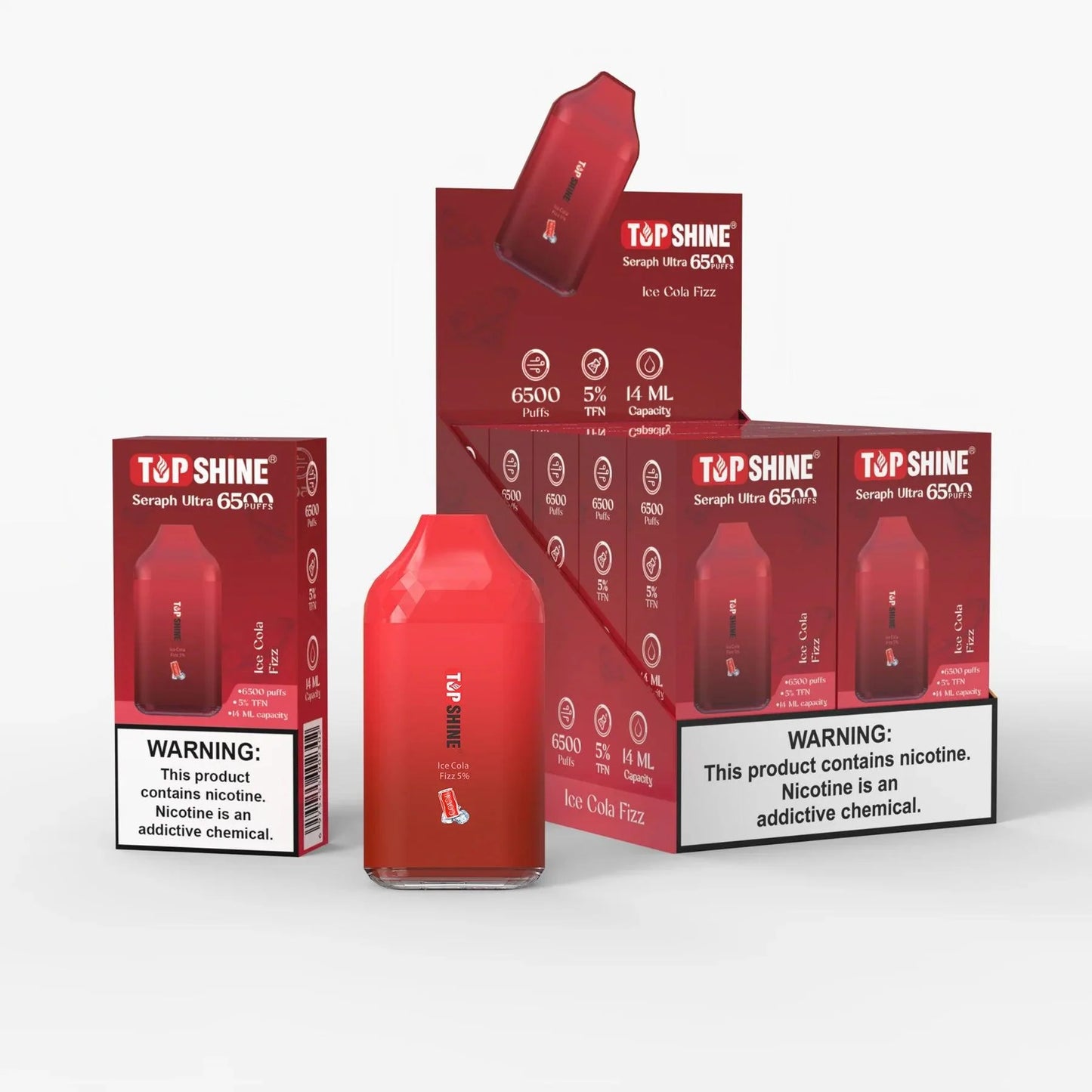 Top Shine Seraph Ultra 6500 Disposable Vape - 6500 Puffs, 14mL Capacity