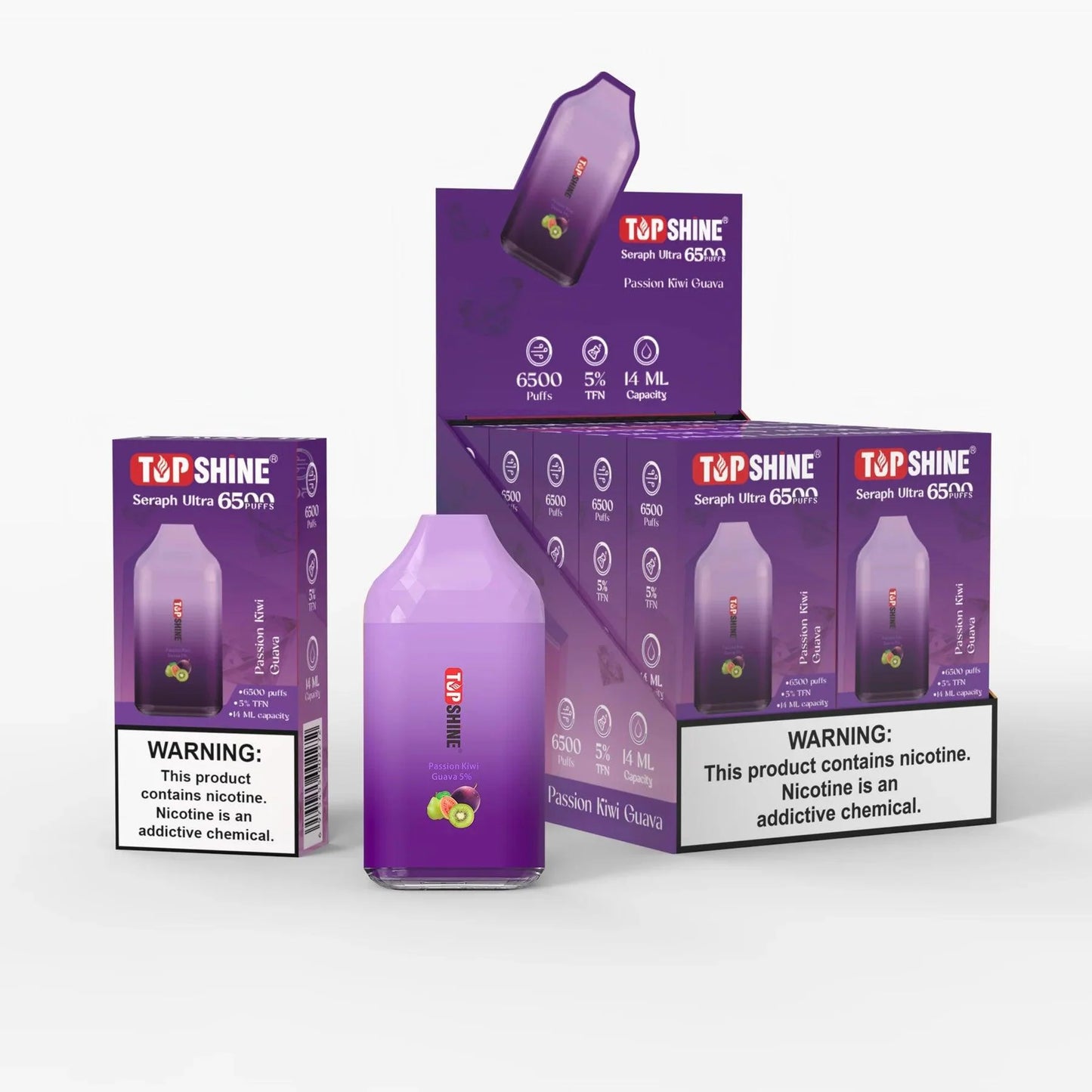 Top Shine Seraph Ultra 6500 Disposable Vape - 6500 Puffs, 14mL Capacity