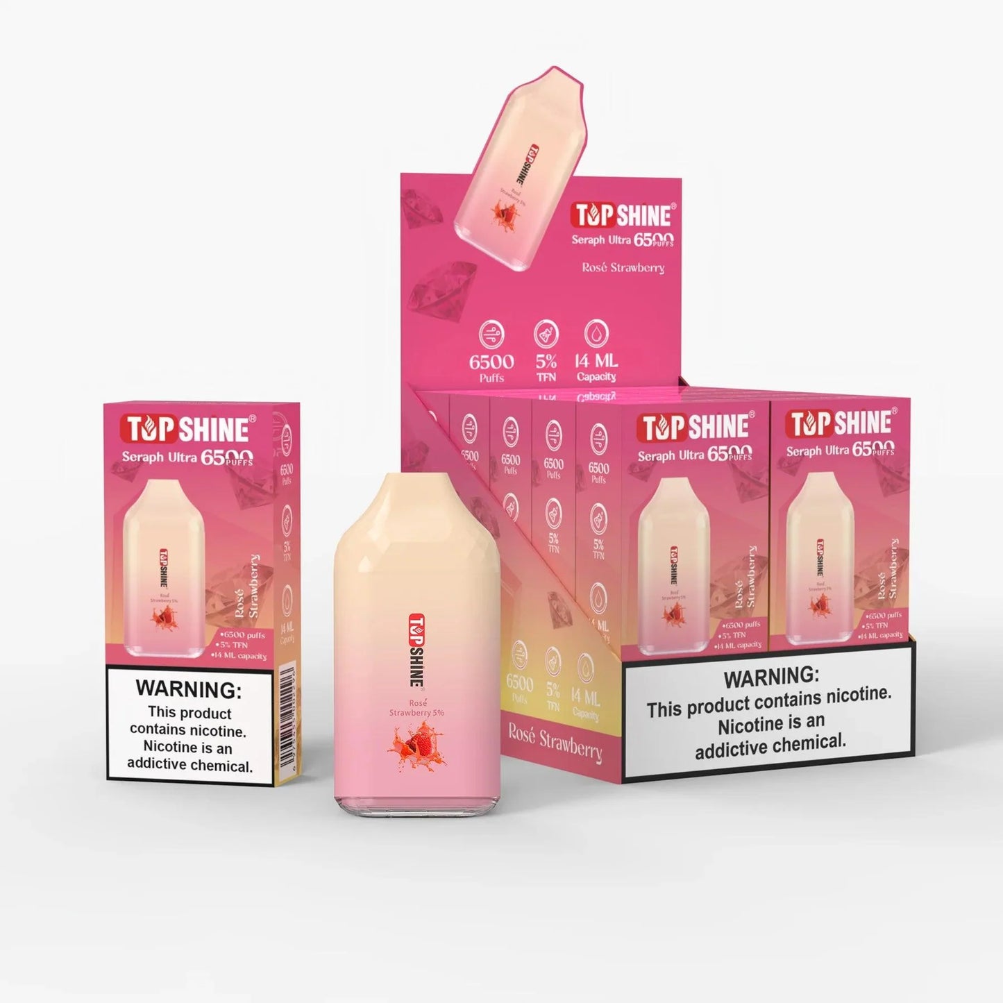 Top Shine Seraph Ultra 6500 Disposable Vape - 6500 Puffs, 14mL Capacity