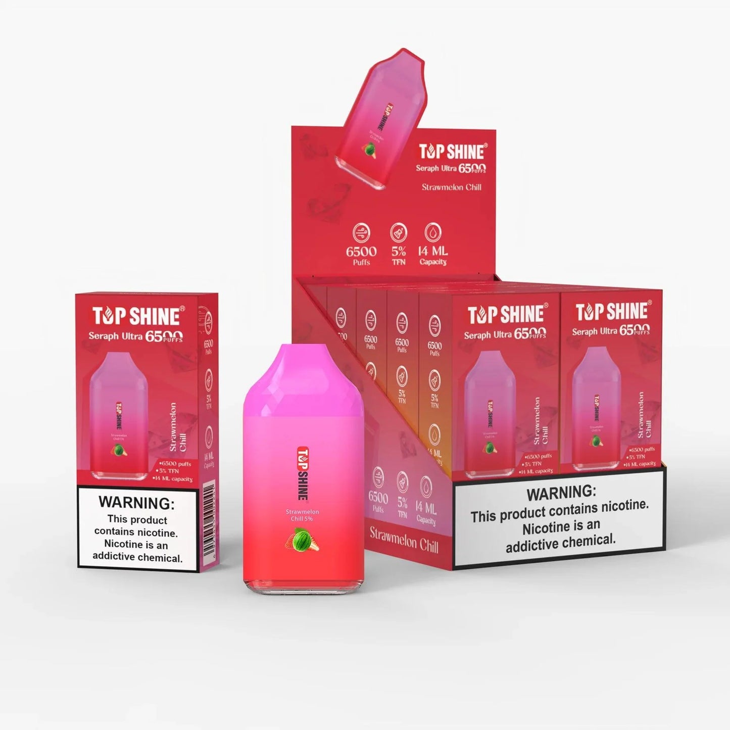 Top Shine Seraph Ultra 6500 Disposable Vape - 6500 Puffs, 14mL Capacity