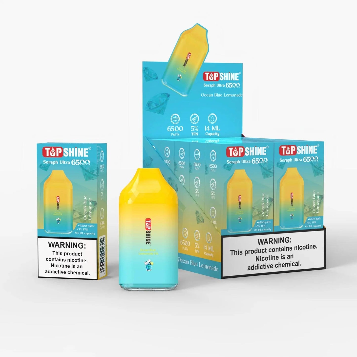 Top Shine Seraph Ultra 6500 Disposable Vape - 6500 Puffs, 14mL Capacity