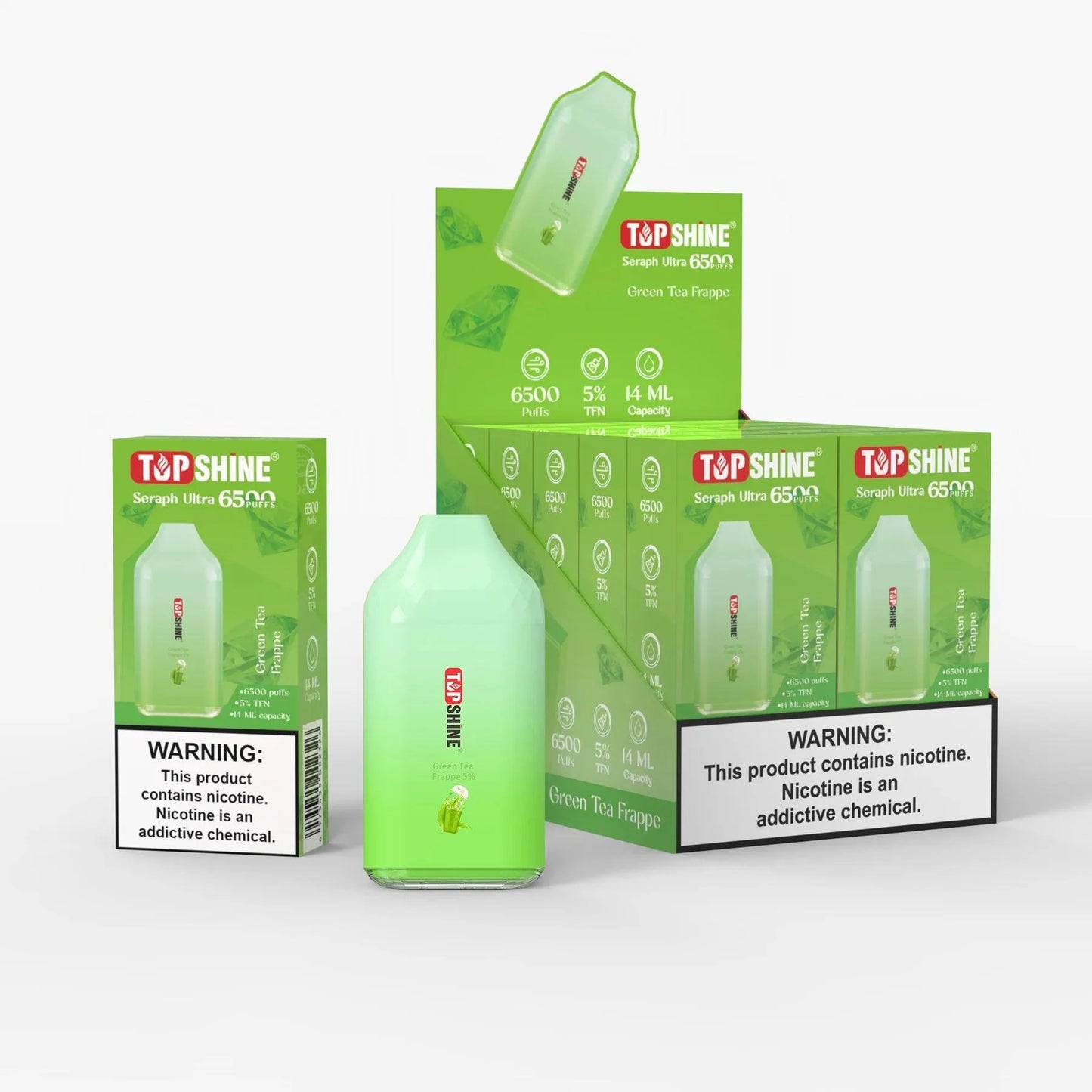 Top Shine Seraph Ultra 6500 Disposable Vape - 6500 Puffs, 14mL Capacity