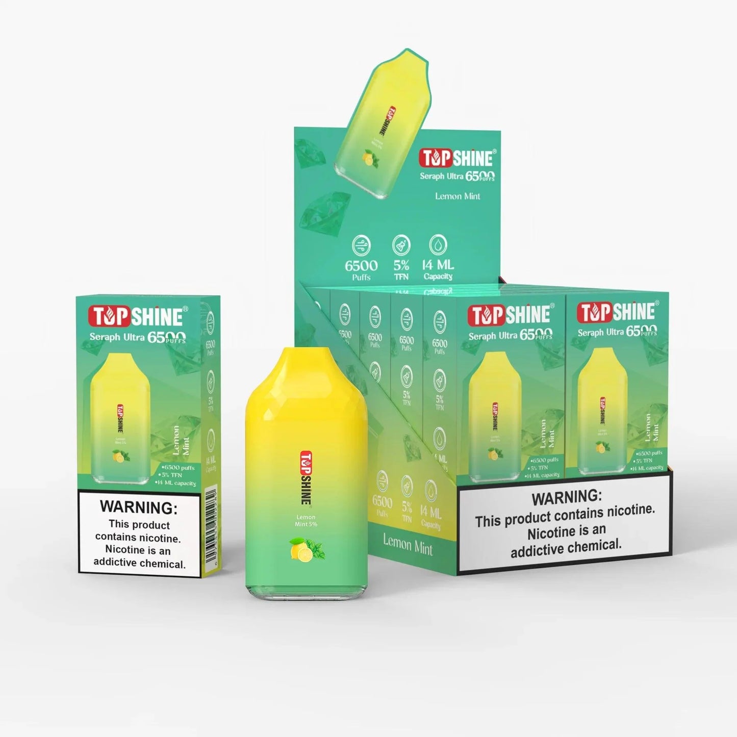 Top Shine Seraph Ultra 6500 Disposable Vape - 6500 Puffs, 14mL Capacity