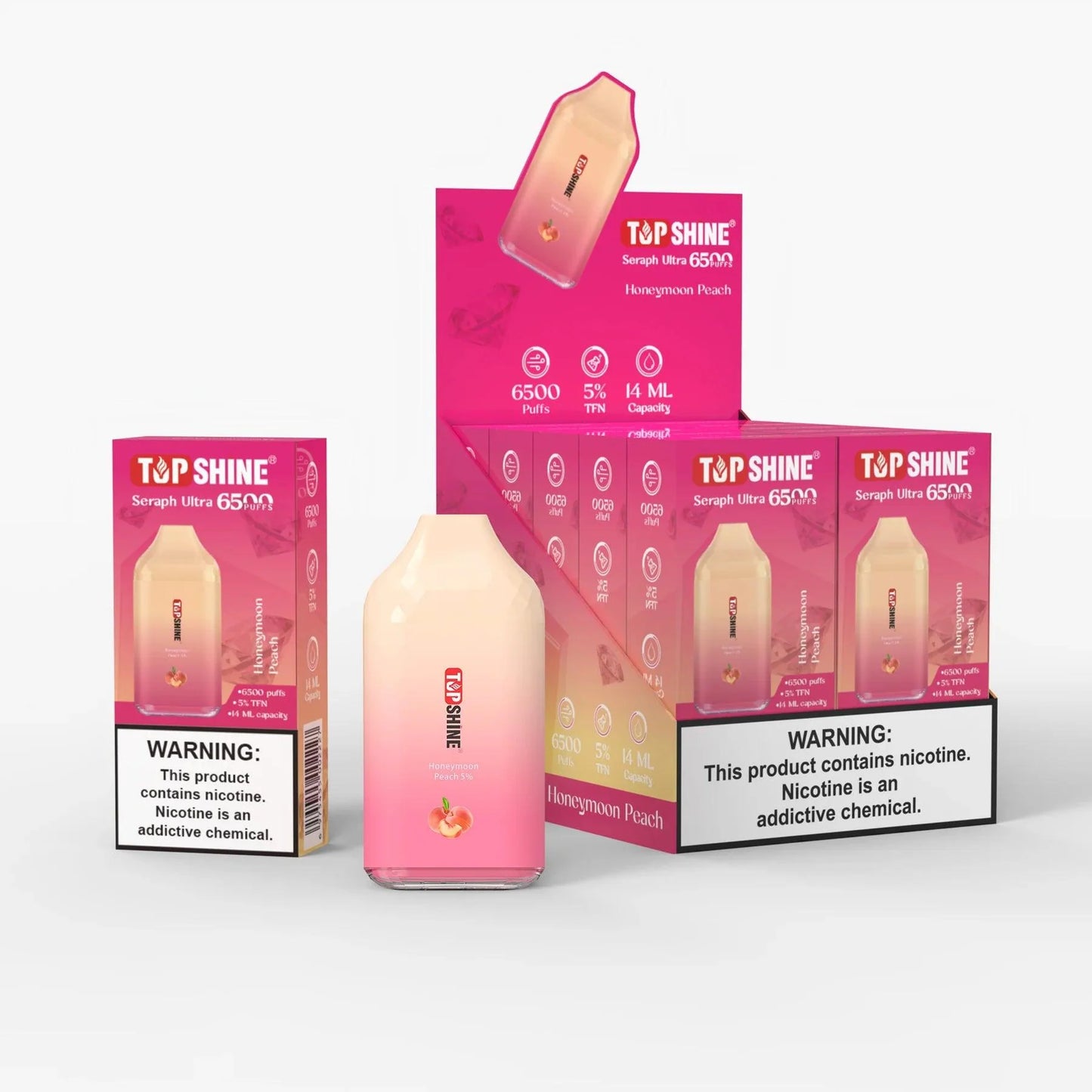 Top Shine Seraph Ultra 6500 Disposable Vape - 6500 Puffs, 14mL Capacity