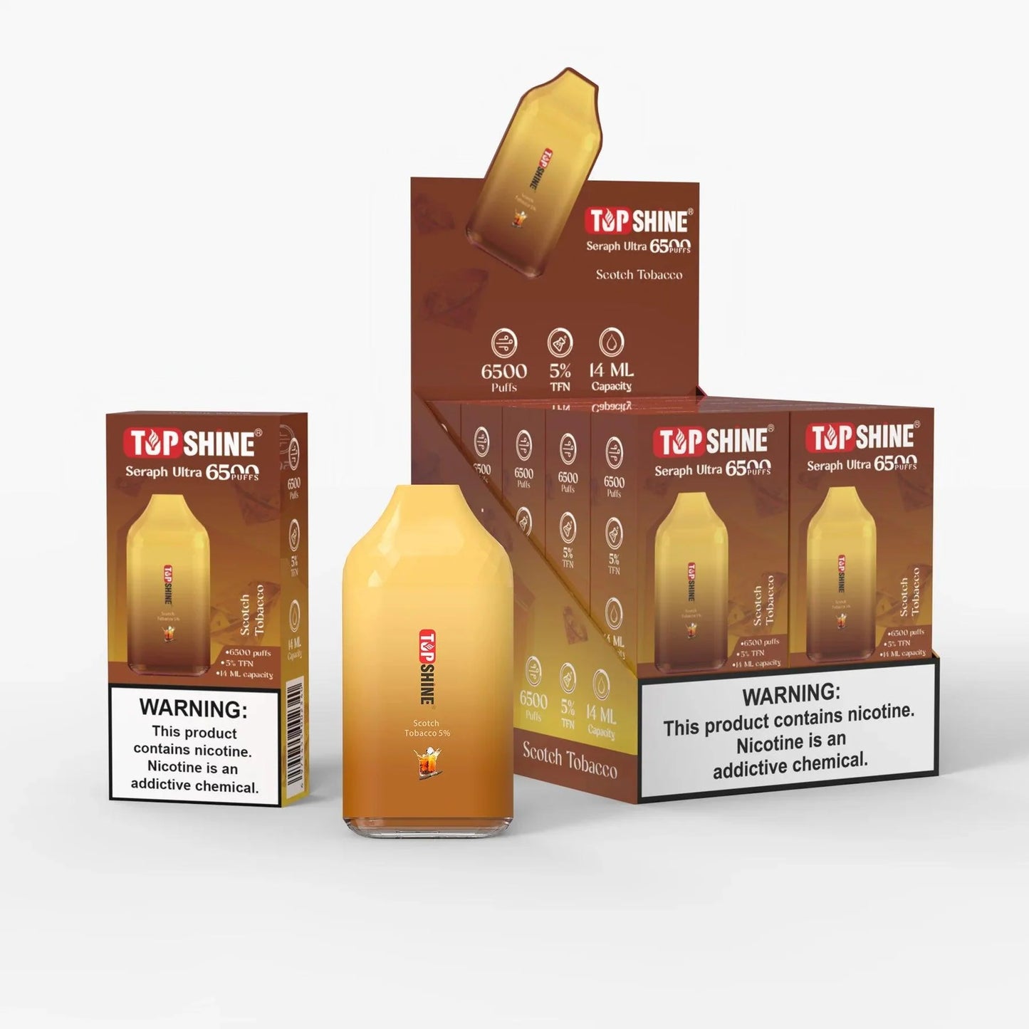 Top Shine Seraph Ultra 6500 Disposable Vape - 6500 Puffs, 14mL Capacity