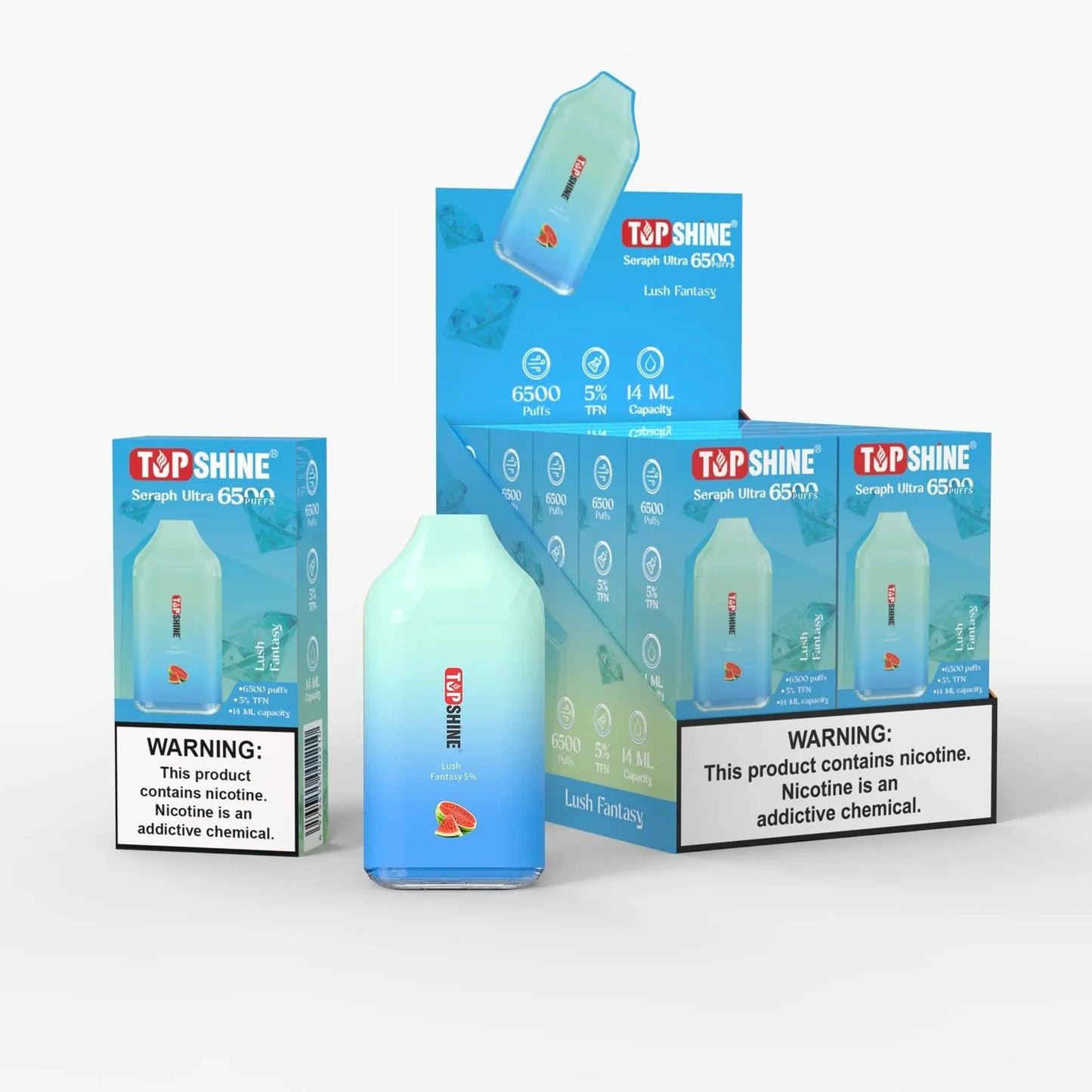 Top Shine Seraph Ultra 6500 Disposable Vape - 6500 Puffs, 14mL Capacity