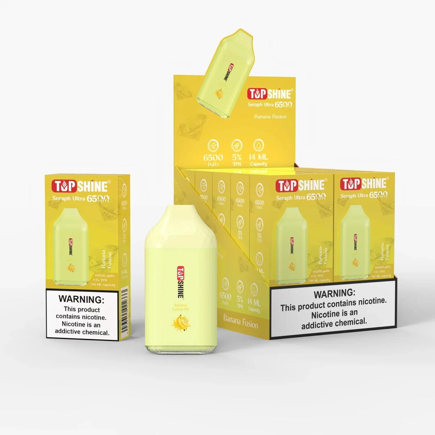 Top Shine Seraph Ultra 6500 Disposable Vape - 6500 Puffs, 14mL Capacity