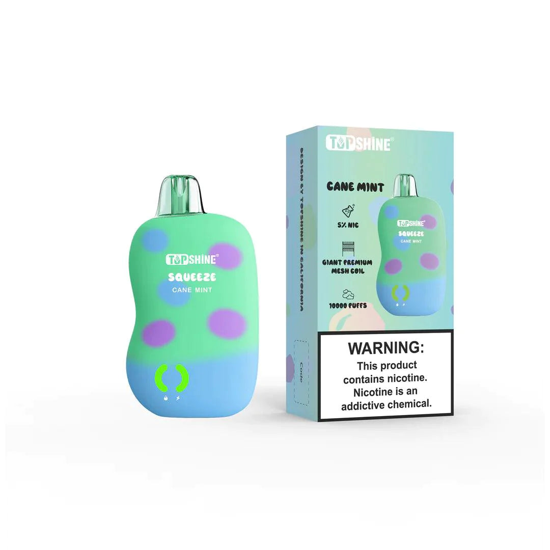 Top Shine - Squeeze 10000 puffs - Stress-Relieving Squeeze Body, 10,000 Puffs, LED Indicators