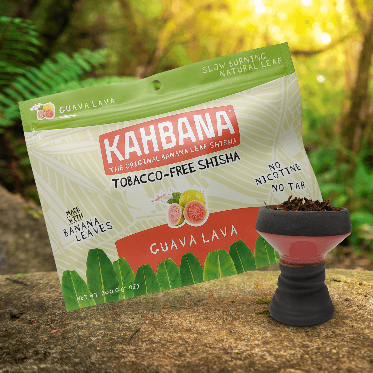 KAHBANA Original Banana Leaf Shisha Guava Lava