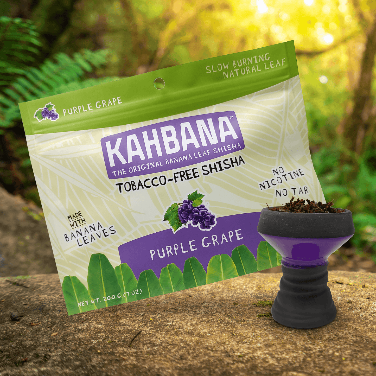 KAHBANA Original Banana Leaf Shisha Purple Grape