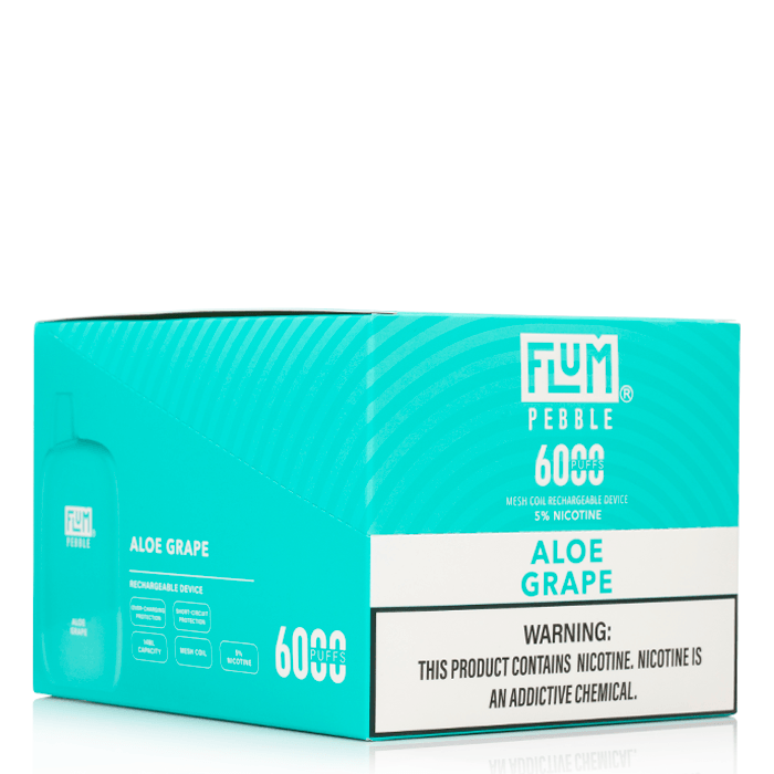 FLUM Pebble 6000 Disposable Vape - 6000 Puffs, 14ml Juice, Mesh Coil