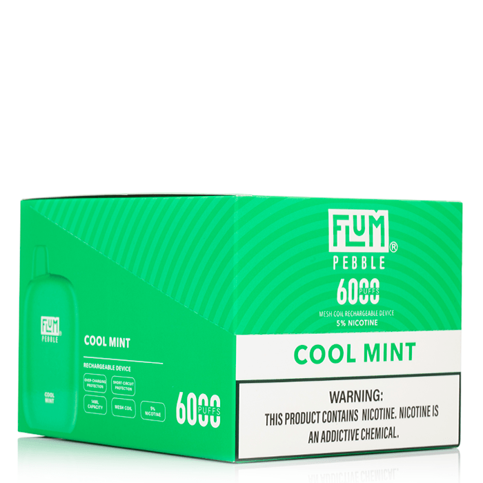 FLUM Pebble 6000 Disposable Vape - 6000 Puffs, 14ml Juice, Mesh Coil