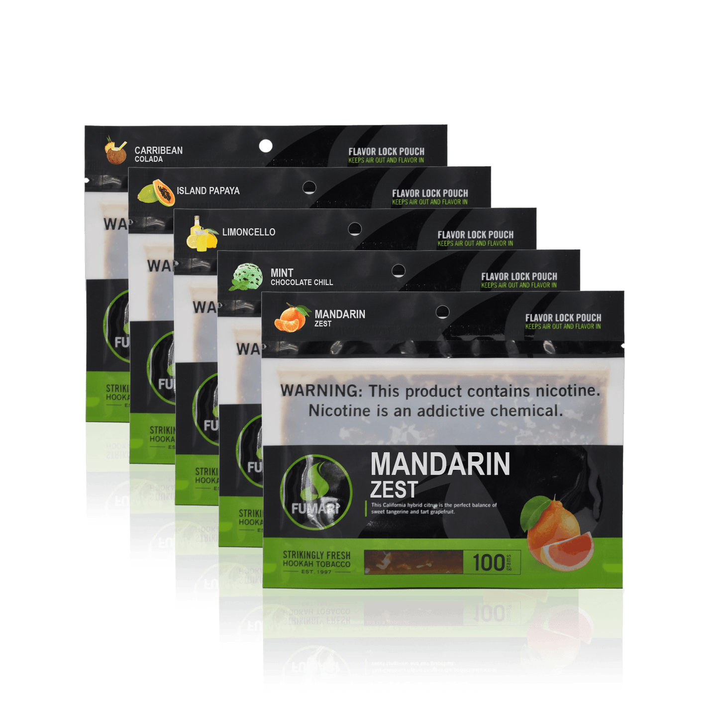 Fumari Shisha Tobacco 100g Pouch - Finest Quality, Delicious Flavors, San Diego Made