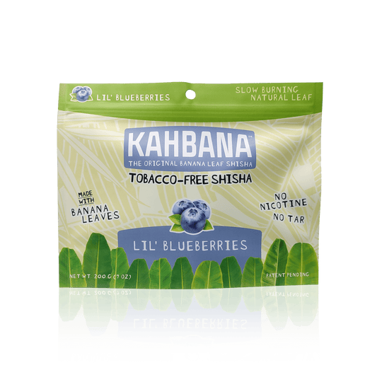 KAHBANA Original Banana Leaf Shisha Lil' Blueberries