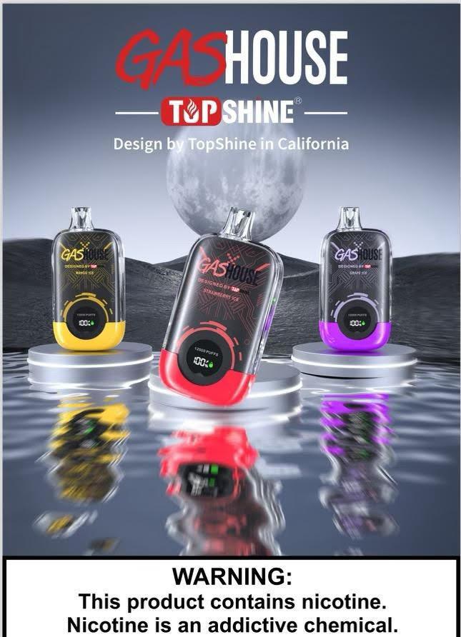 Top Shine X Gas House 12,000 Puff Disposable Vapes - High-quality Collaboration